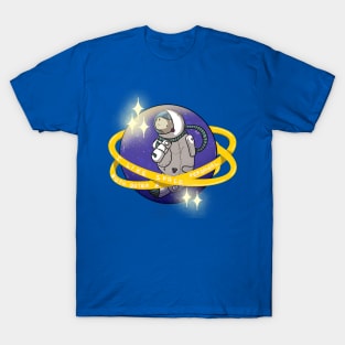 Astronaut manatee in space: I like space both outer & personal! T-Shirt